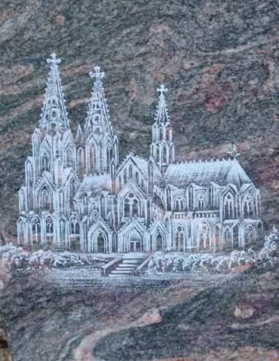 Gravur auf einem Grabstein – Beispiel 5